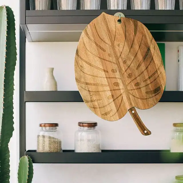 Monstera Cheese Board & Knife